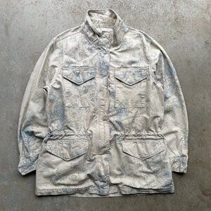 Vintage Chaps Ralph Lauren Military M-65 Style Jacket Floral Print Women’s Large